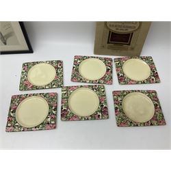 Vanity Fair Spy print, a Tory, together with six Royal Staffordshire the Biarritz side plates, and a collection of posters and ephemera 