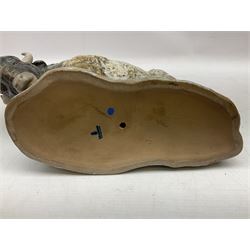 Lladro figure, Bison, no 14945, gres finish, sculpted by Salvador Furió, year issued 1976, year retired 1978, L29cm