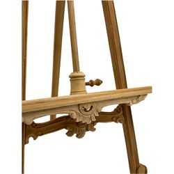 Hardwood adjustable artists easel

