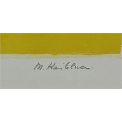 Morris Kestelman RA (British 1905-1998): 'Bonjour!', colour lithograph signed and numbered 49/50 in pencil, pub. 'Portfolio of Prints by British Artists' by the United Kingdom National Committee of the International Association of Art, London 1975, 50cm x 39cm with full margins (unframed)