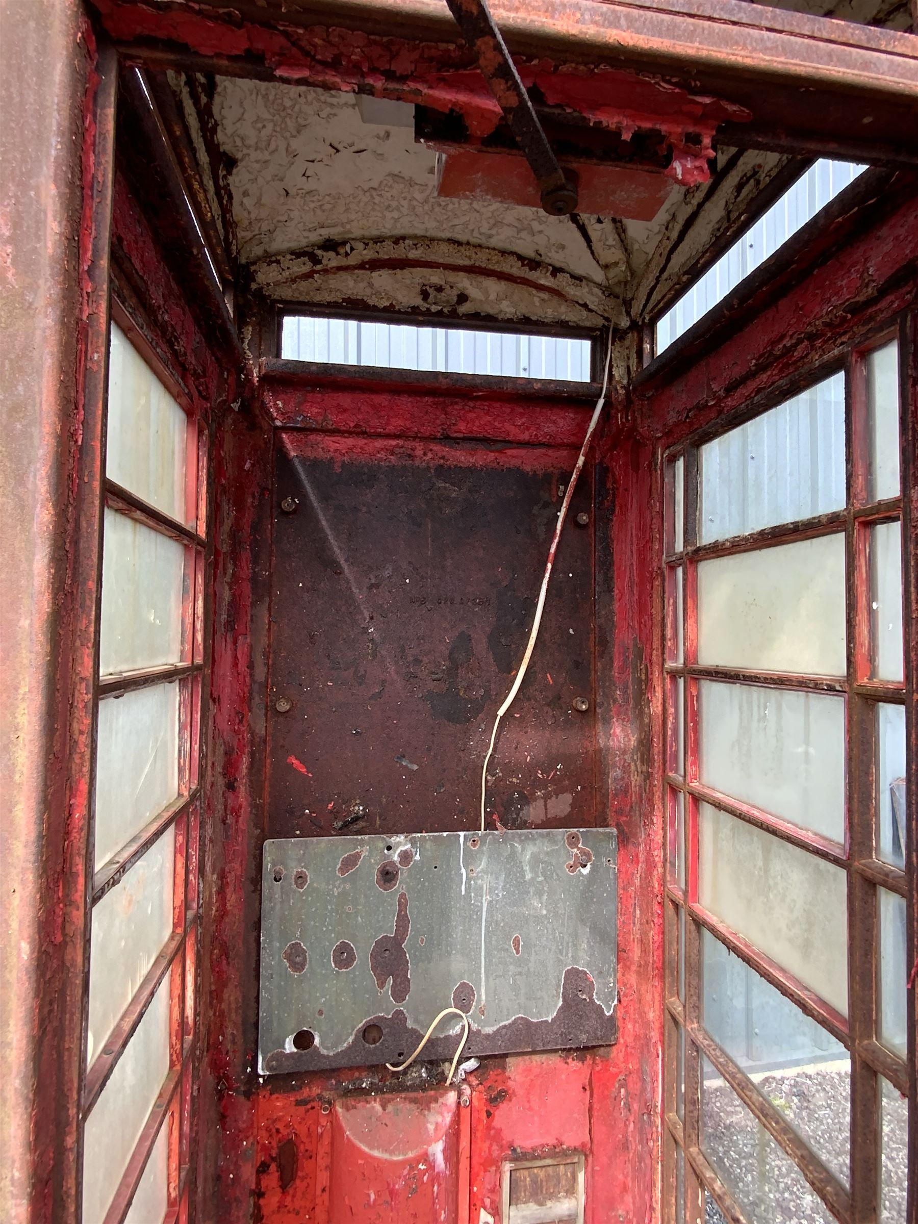 Original 1936 K6 telephone box, Tudor Crown top, painted red - THIS LOT IS TO BE COLLECTED BY APPOINTMENT FROM DUGGLEBY STORAGE, GREAT HILL, EASTFIELD, SCARBOROUGH, YO11 3TX