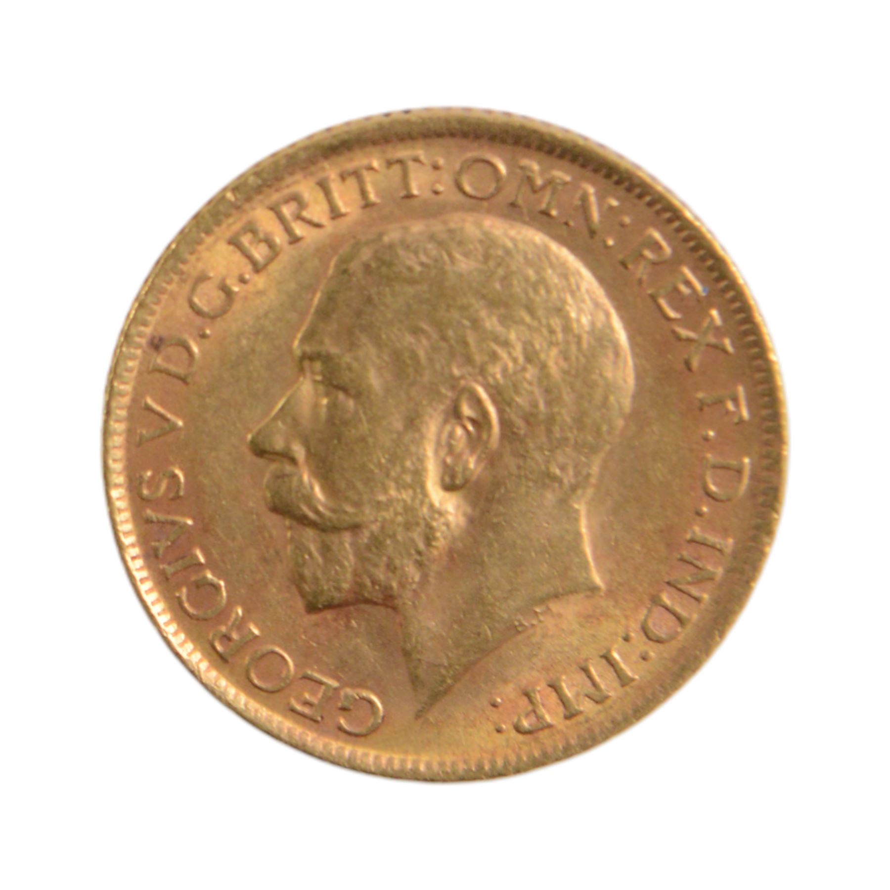 King George V 1912 gold full sovereign coin