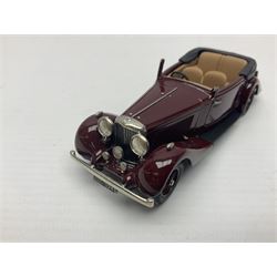 Eight Lansdowne Models 1:43 scale models - 1939 Bentley Embiricos, 1939 Lagonda V12 Long Saloon, 1961 Wolseley 6-110, 1971 Vauxhall PC Cresta De Luxe, 1958 Austin A105, 1955 Hillman Minx Convertible, 1954 Singer Roadster and 1936 Bentley 4 1/4 Ltr Park Ward DHC; all unboxed (8)