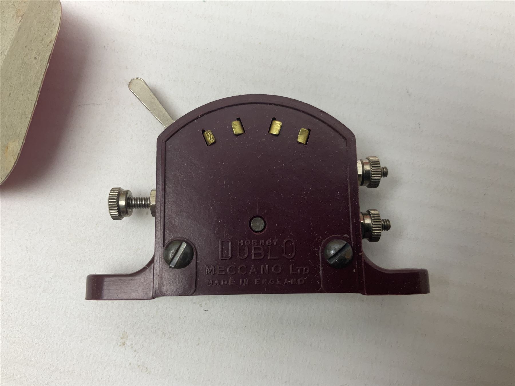 Hornby Dublo - 2-rail, 2400 TPO Mail Van Set; Engine Shed Kit - 2-Road (with additional empty box); four electrically operated switch points; uncoupling rails; buffer stops; three signals; loading gauge etc; all boxed