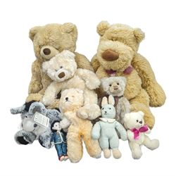 Small Charlie Bear 'Zoe' and a collection of other teddy bears and soft toys, Charlie Bear H28cm
