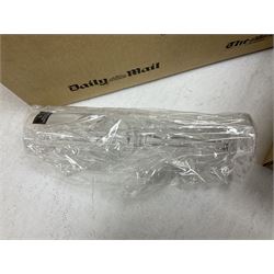 Quantity of boxed Saving the Gorillas in the Mist figures, boxed Royal Doulton glasses, art glass, ceramics etc in four boxes