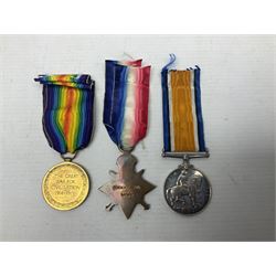 WW1 group of three medals comprising British War Medal, 1914-15 Star and Victory Medal awarded to Major W.K. Pauli R.A.M.C.; with ribbons; some biographical details