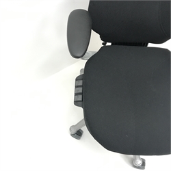  Adjustable swivel office chair, upholstered back and seat, W70cm  
