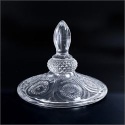 Pair glass drinks dispensers, H48cm