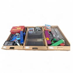 Collection of diecast model vehicles, including two Eddie Stobart car transporters with ca...