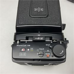 Mamiya RB67 Pro-S camera body, serial no. C559634, with 'Mamiya - Sekor C 1:3.8 f=90mm' lens, serial no. 75999, Mamiya RB 6x8 Pro-S 120 Roll Film Holder and Mamiya Polaroid back holder, with carry case and original boxes 