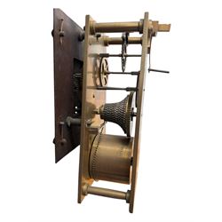 Andrew King of Hull - late 19th century mahogany cased 8-day fusee timepiece wall clock, with a 30