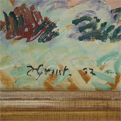 Duncan Grant (British - Bloomsbury Group 1885-1978): 'The Farmstead at Charlston', oil on paper laid onto board signed and dated '32, titled on gallery labels verso 57cm x 88cm
Provenance: exh. Leicester Galleries Exhibition of the Collection of the late Sir Hugh Walpole, Spink, King Street, London