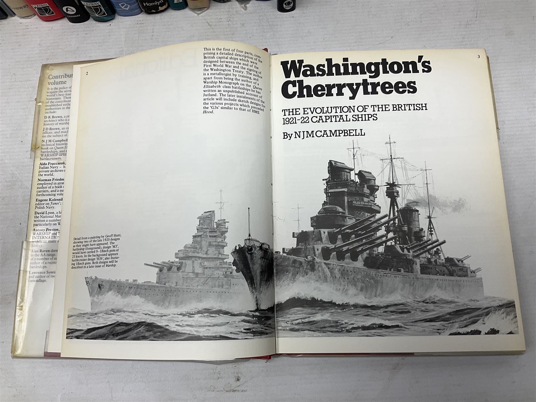 Seventeen books of maritime and naval interest including warship design and development, German Navy WW2, battleships, aircraft carriers etc