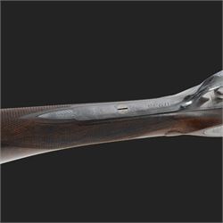 Holland and Holland 12 bore single trigger sidelock ejector, side by side double barrel shotgun with 76cm (30
