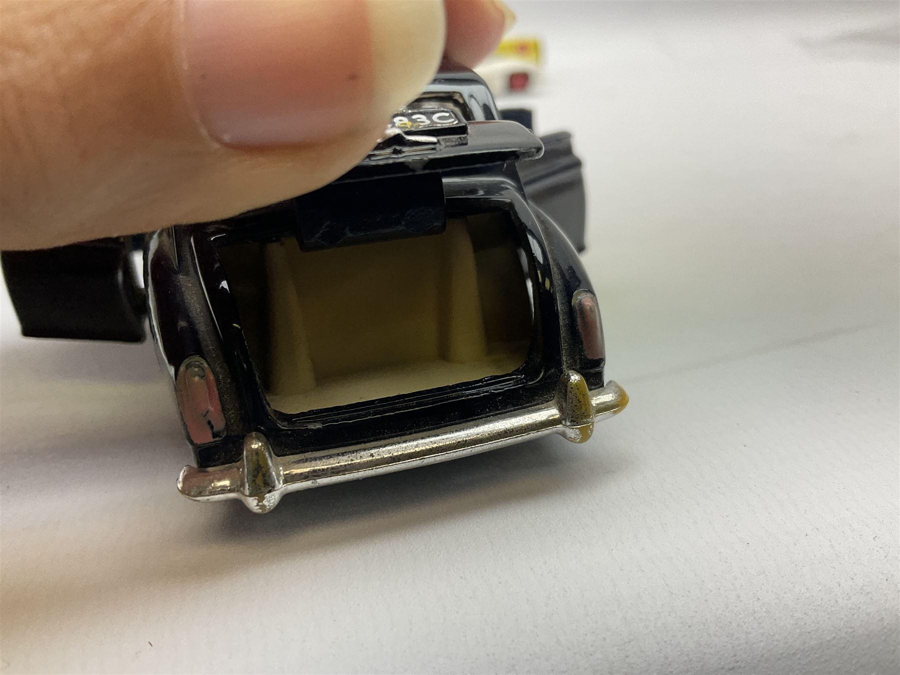 Dinky - Mercedes Benz Racing Car RN 36, No.237; Motorway Police Car No.269; Austin Mini-Moke No.342; Beechcraft S 35 Bonanza Aircraft with two pieces of luggage No.710; all boxed: and Rolls Royce Phantom V Limousine No.152; box base only with no cover (5)