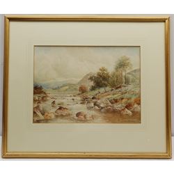 William Henry Mander (British 1850-1922): River Scene, watercolour signed and dated '12, 26cm x 36cm
