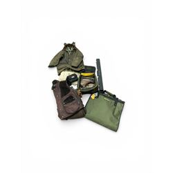 Barbour jacket, together with another jacket, Clyde Valley Gillet, Vision boots and Wychwo...