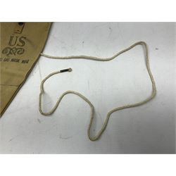 WW2 US gas mask bag cover, marked Training Gas Mask M1A1, probably D-Day/Normandy period 1944