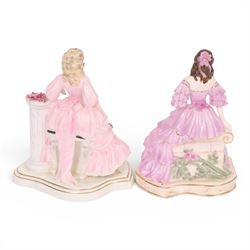 Two Coalport figures from the English Rose Collection, 1996 Blue Moon  203/1000 and 1992 May Queen 540/1000, both with certificate and box   