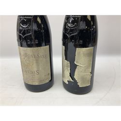Mixed red wines including two bottles Domaine De Font-Sane, 750ml, 13.5% vol, one bearing 1992 to label, Vina Amezola, 1990, rioja, 75cl, 12.5% vol, Louis Latour, 1993, Santenay, 75cl, 13.5% vol, etc (9)