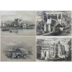 After David Roberts RA (Scottish 1796-1864): Egypt and the Holy Land, various 19th century and later lithographs, mostly framed (qty)