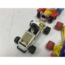 Corgi - ten unboxed and playworn TV/Film related die-cast models including three Popeye Paddle Wagons; Dick Dastardly; Magic Roundabout; Muppets; Batman Penguinmobile; and Basil Brush (10)