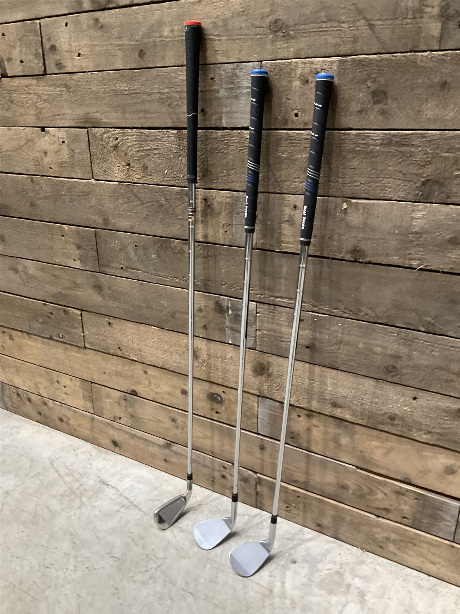 TaylorMade M6 golf 4 iron, and Elevate 95 R Flex 53 and 57 irons (3)