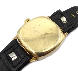  Omer Swiss 9ct gold wristwatch 1955 diameter 29mm  