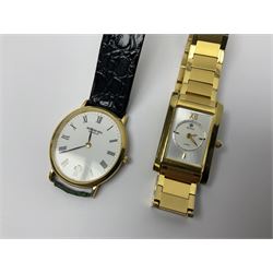 Two ladies Skagen wristwatches, to include 107SGSC and 107SGGD, both on stainless steel mesh straps, boxed, together with four other ladies wristwatches (6)