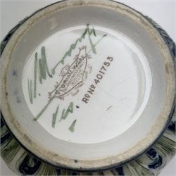 William Moorcroft for James Macintyre & Co Florian Ware vase in Poppy pattern, with painted and printed mark beneath, H10cm 