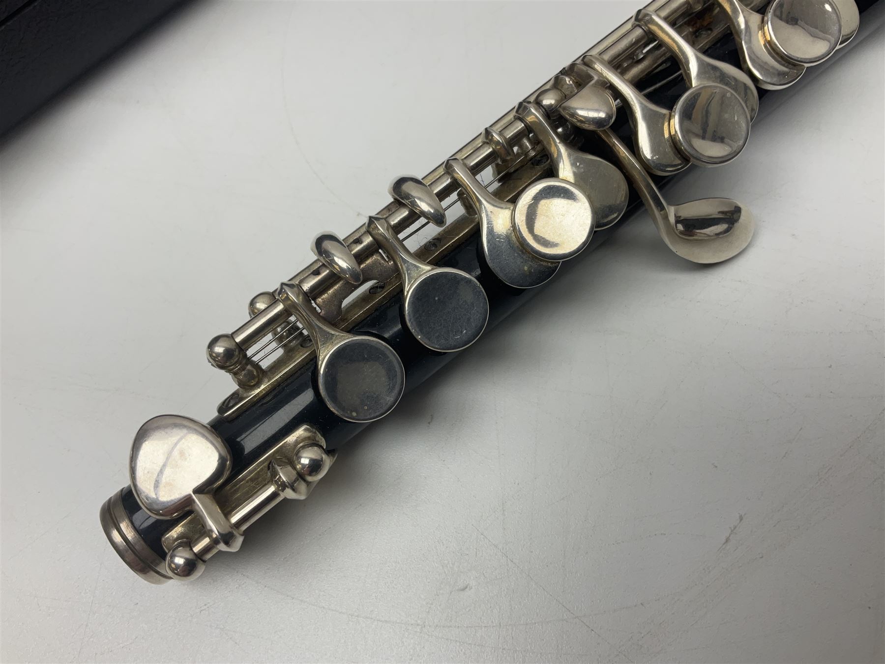 Phoenix two-piece piccolo; in Emerson fitted case