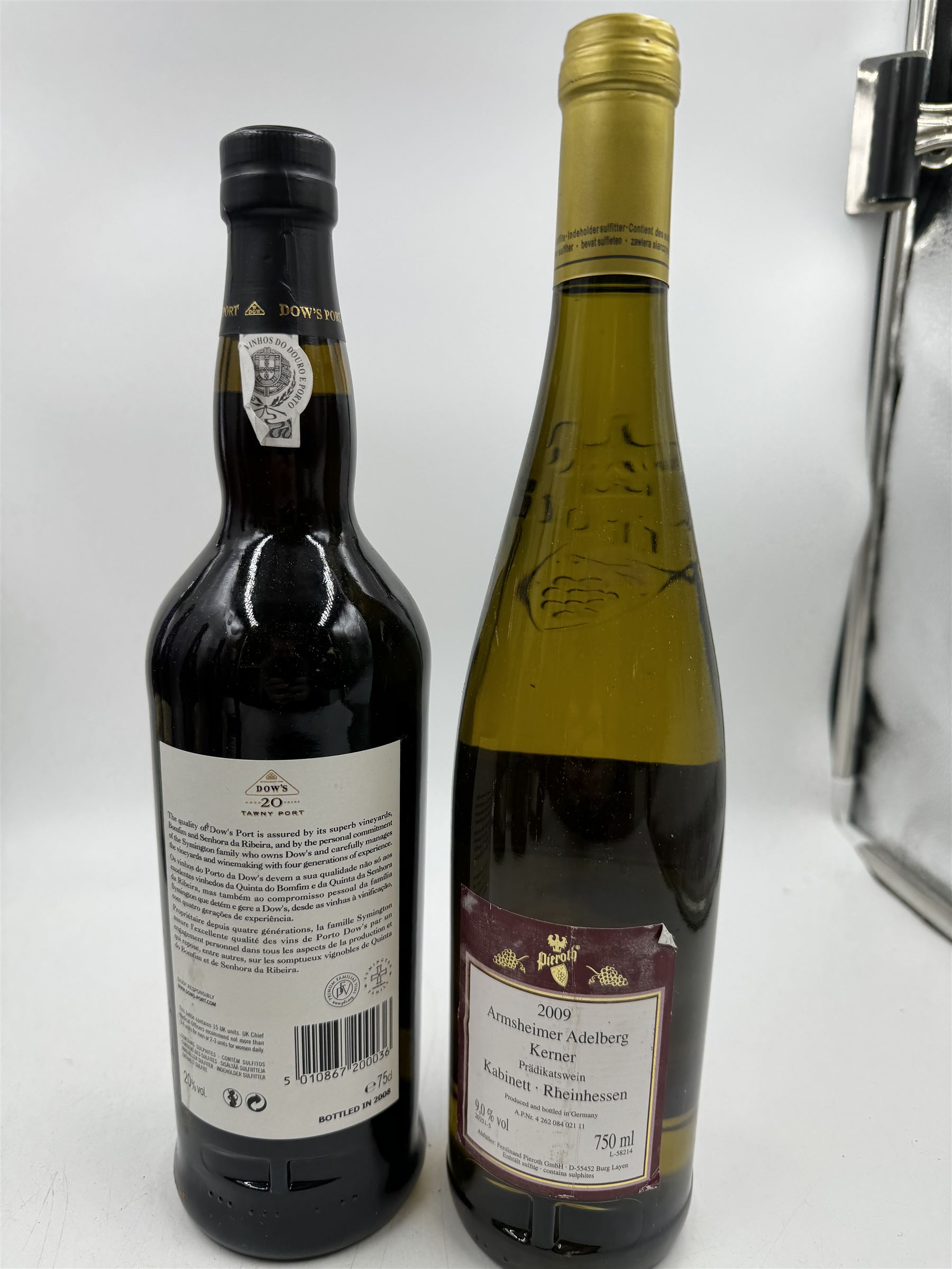 Dow’s Tawny port, one bottle, together six Pieroth Blue Burg Layer 2011 Schlosskapelle Kabinett Nahe and ten other 