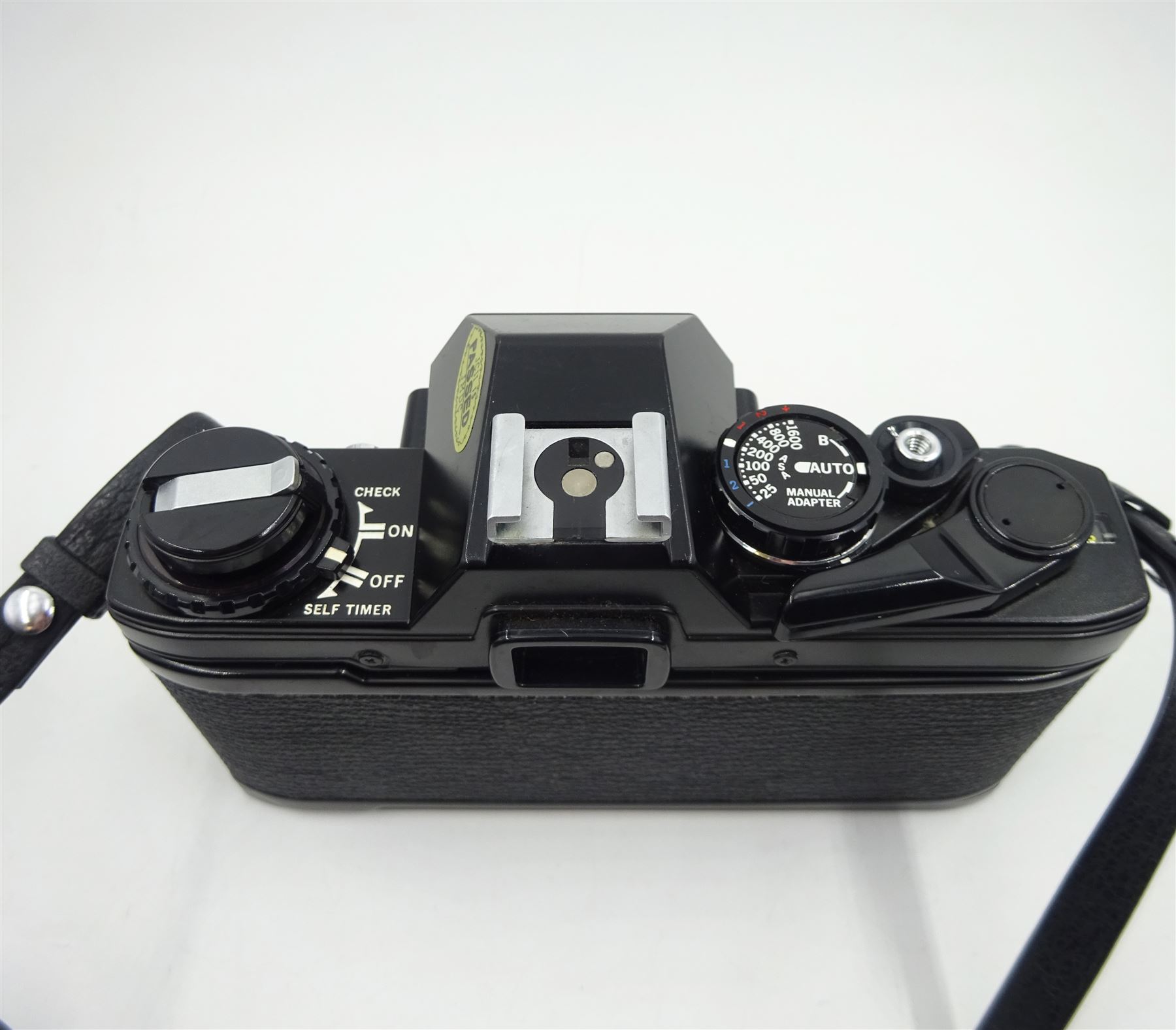 Olympus OM-10 SLR Camera with Olympus neck strap, Olympus OM-System S Zuiko Auto-Zoom 35-70mm 1:4 Lens, Kiron Macro 80-200mm 1:4 Lens in Kiron Protective Case, Ring 282 Twin Flash. 