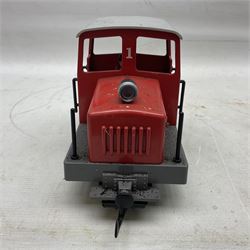 LGB (Lehmann Gross Bahn) G scale, gauge 1 0-4-0  diesel shunter and similar Switcher, both unboxed