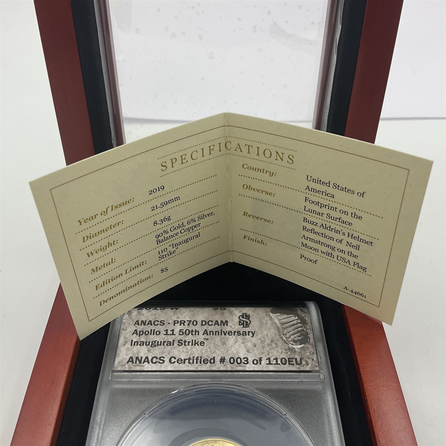 United States of America 2019 'Apollo 11 50th Anniversary Inaugural ...