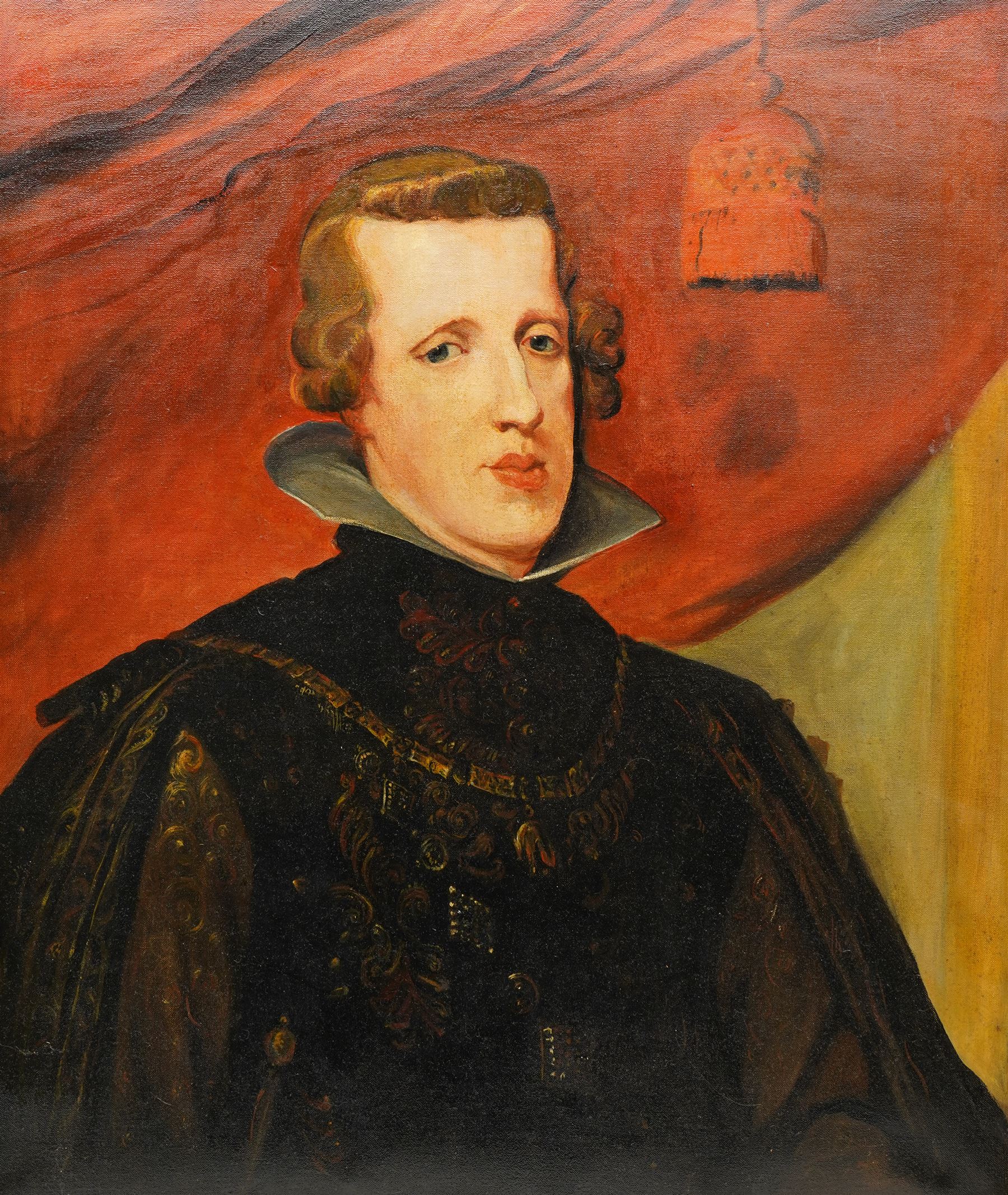 After Peter Paul Rubens (Flemish 1577-1640): Portrait of Philip IV of Spain,  oil on canvas unsigned 75cm x 63cm