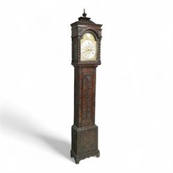 Man Beckett (I) of Stockton on Tees (Co Durham) - 8-day early 18th  century longcase clock...