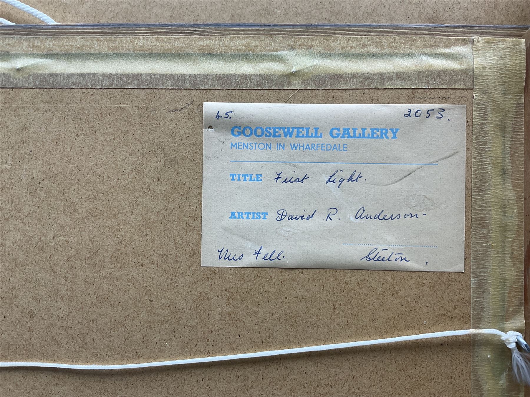 David R Anderson (British 1884-1976): 'First Light' 'Thorpe' and 'North Yorkshire Farmstead', set of three watercolours signed, titled verso max 35cm x 45cm (3)