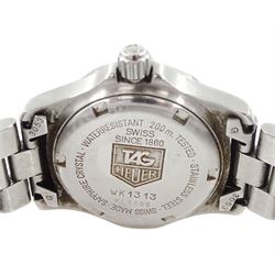 TAG Heuer Alter Ego ladies stainless steel quartz wristwatch, Ref. WP1411 and one other Tag Heuer ladies stainless steel quartz wristwatch, Ref WK1313, both on integrated stainless steel bracelets
