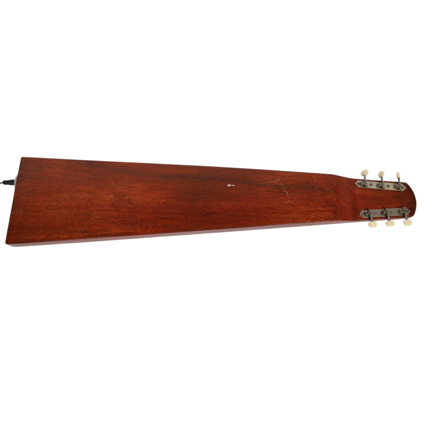 Early 1960s lap steel electric guitar with mahogany body and Plato pick-up, L81.5cm