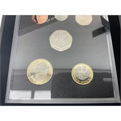 The Royal Mint United Kingdom 2018 proof coin set collector edition, cased with certificate