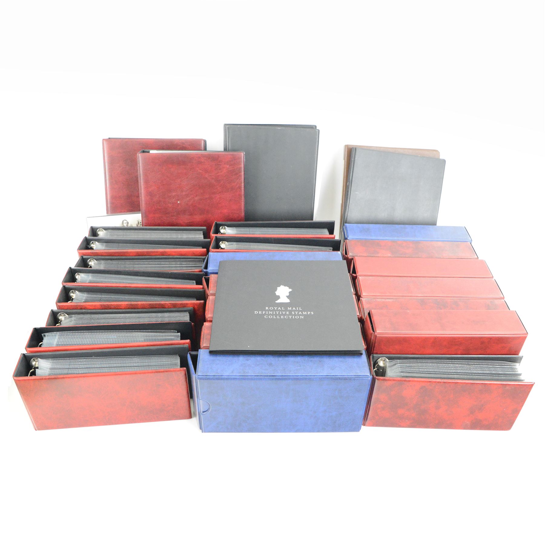 Mostly modern stamps, including Queen Elizabeth II unused commemorative and definitive decimal stamps in presentation packs and attached to pages, some used QEII stamps, various GB, Isle of Man and other stamps on covers etc