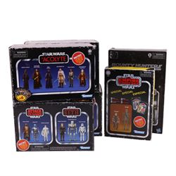 Hasbro Kenner Retro Collection six figure sets, comprising The Phantom Menace x 2, Attack ...