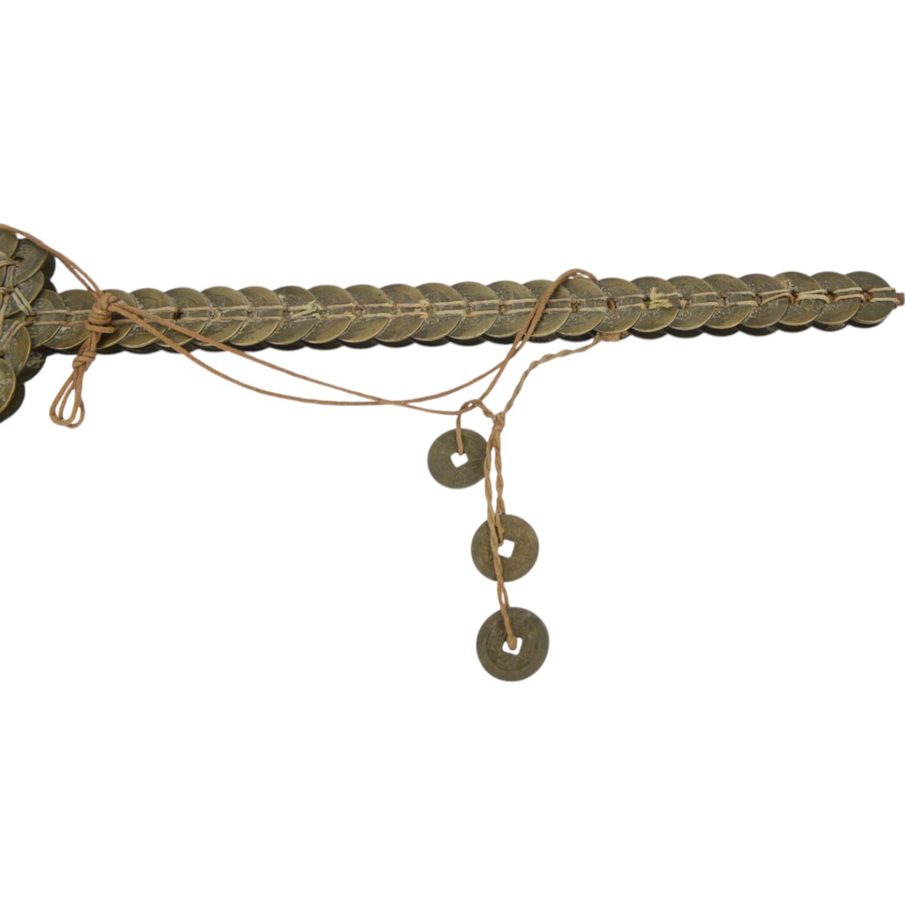 Chinese ceremonial coin sword, L48cm