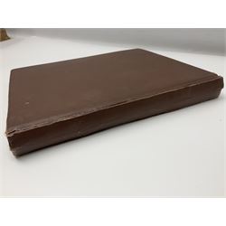 Album of WWII era paper ephemera, to include cartoon illustrations by George Goodwin Butterworth and Clive Uptton, articles and photographs