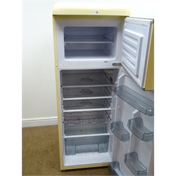  Swan SR11010CN retro fridge freezer, W54cm, H150cm, D59cm (This item is PAT tested - 5 day warranty from date of sale)  