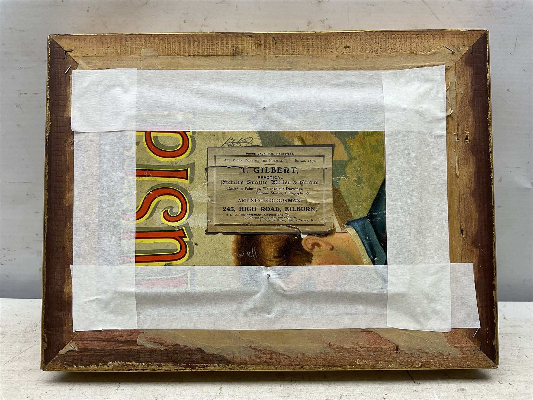 William Hatherell (British 1855-1928): View of the Cottage, oil on board signed 'W Hatherell to P. Dadd' and dated 1910, 13cm x 21cm
Notes: likely referring to Philip Dadd (British 1880-1916), a fellow illustrator. 