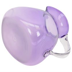 Steven Newell (1948-), amethyst glass jug, signed Newell, H17cm