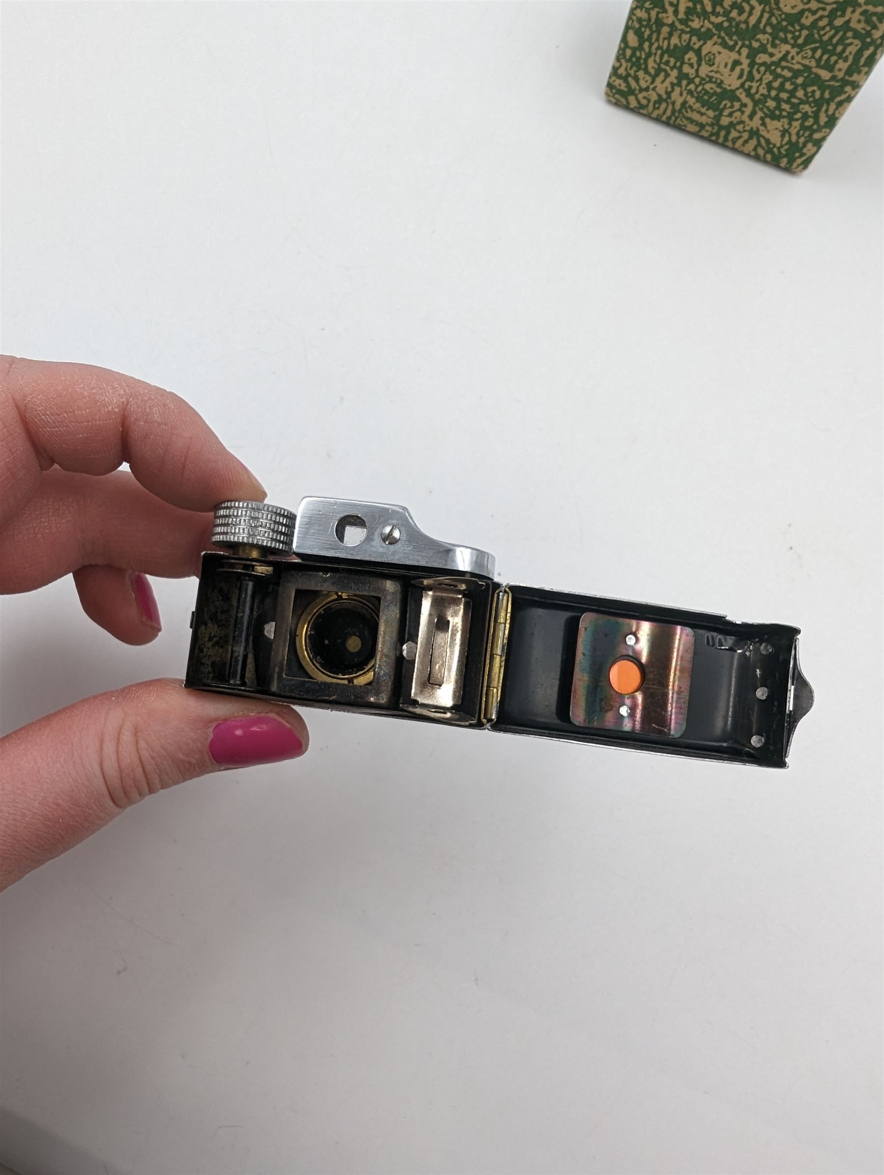 HIT spy camera, in original case, with box